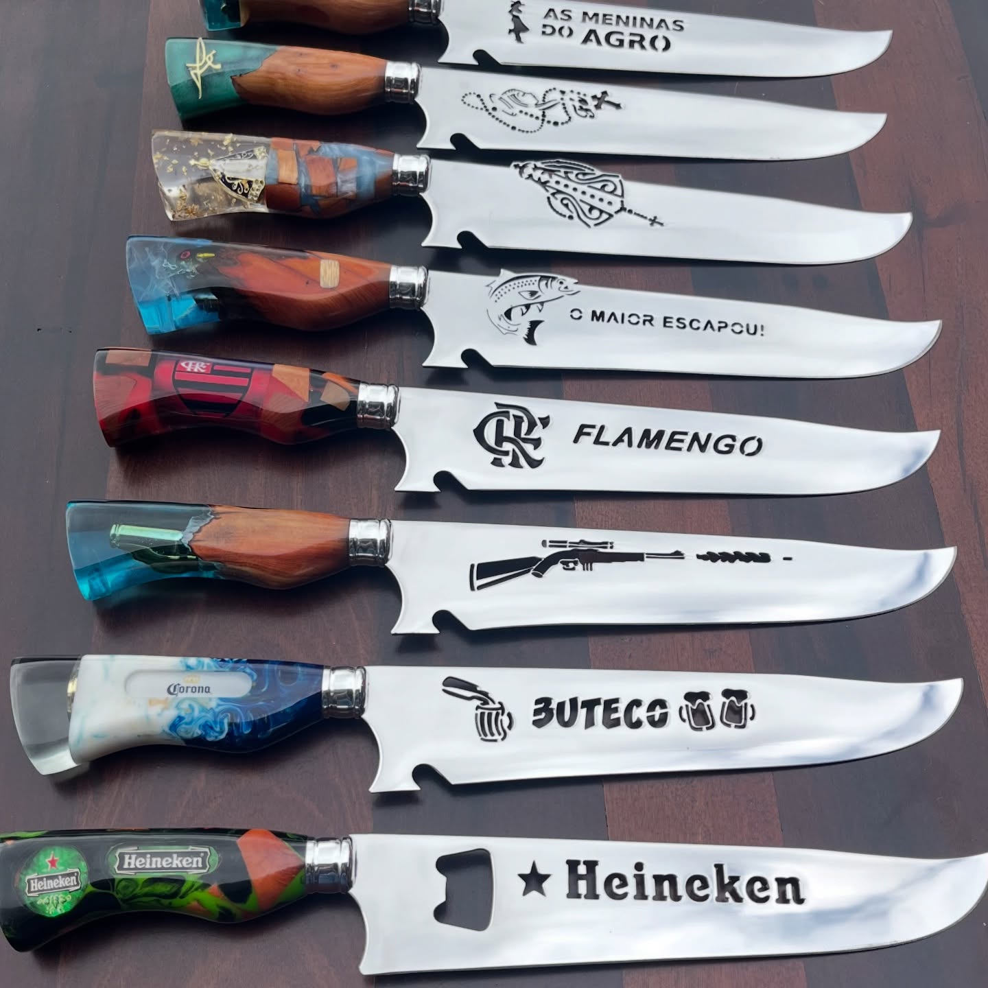 Seleção de facas personalizadas da Império Facas